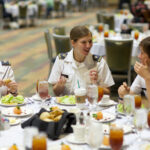Attendees at a GHC 14 Luncheon table