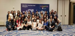 A group photo of the GHC 19 Chinese Women in Computing reception